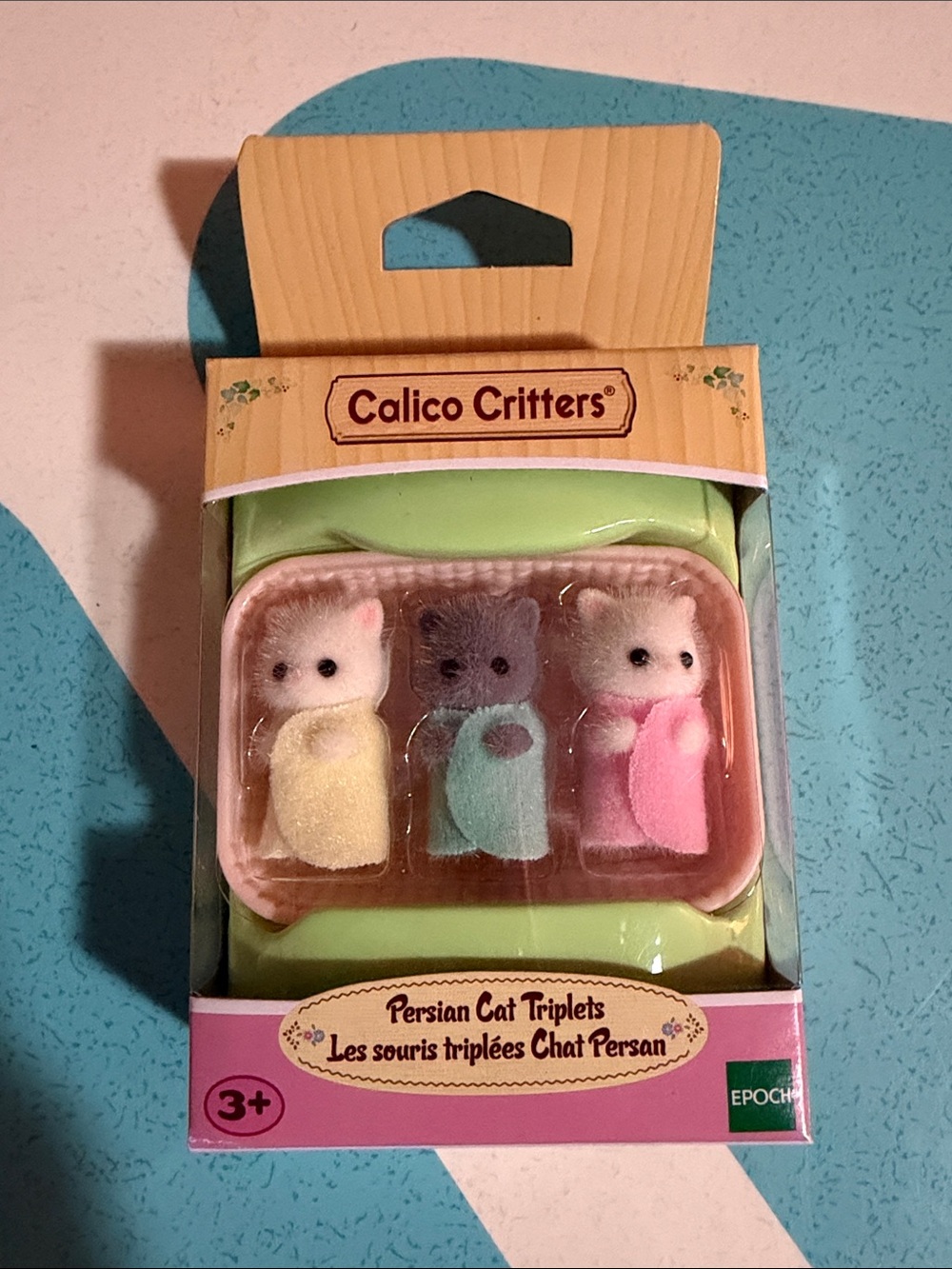 Calico Critters Persian Cat Triplets - NIB